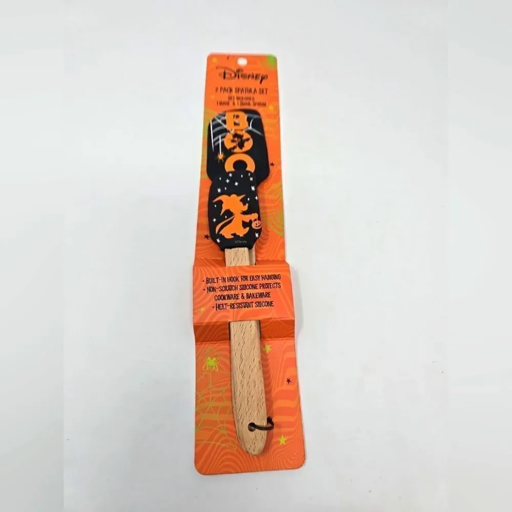Disney Halloween Mickey & Minnie 2pc Spatula Set  Large And Small New